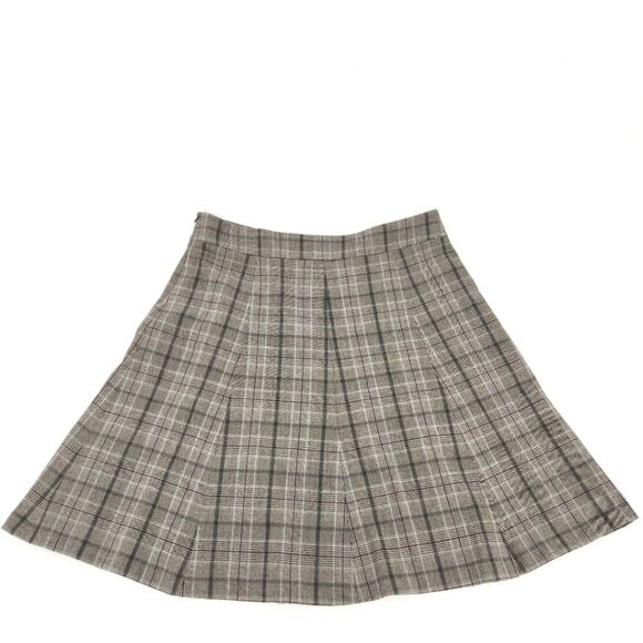 Covington Knee Length Skirt Women Size 16 Plaid Houndstooth Academia Twee Preppy - Picture 3 of 8